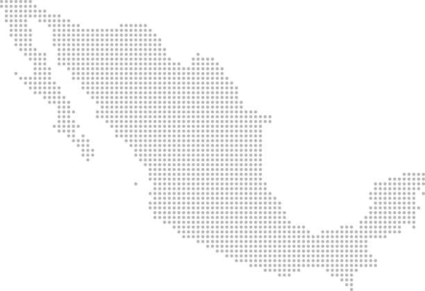 Vector Dot Map of Mexico